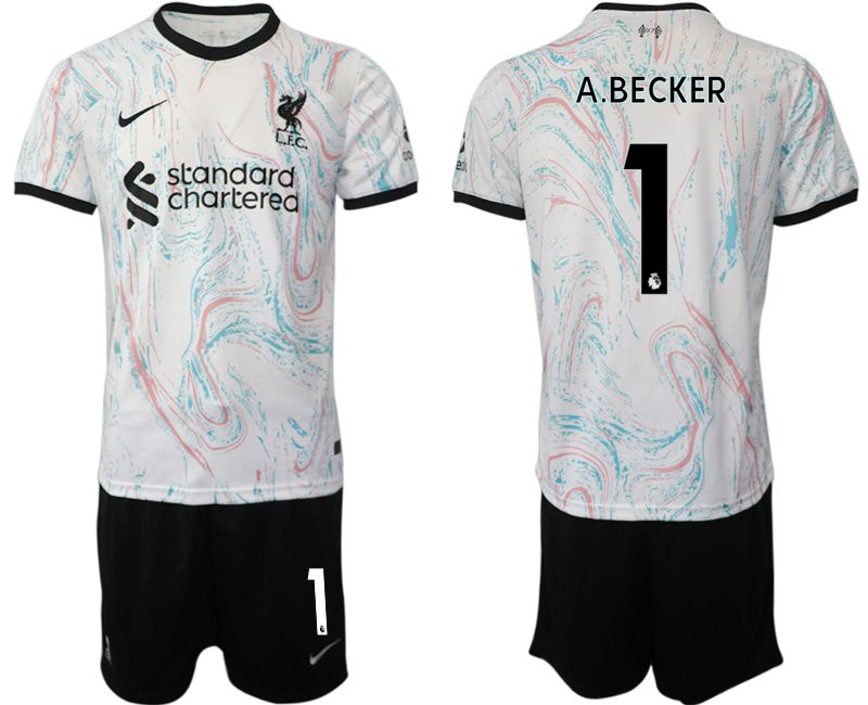 Men 2022-2023 Club Liverpool away white #1 Soccer Jersey